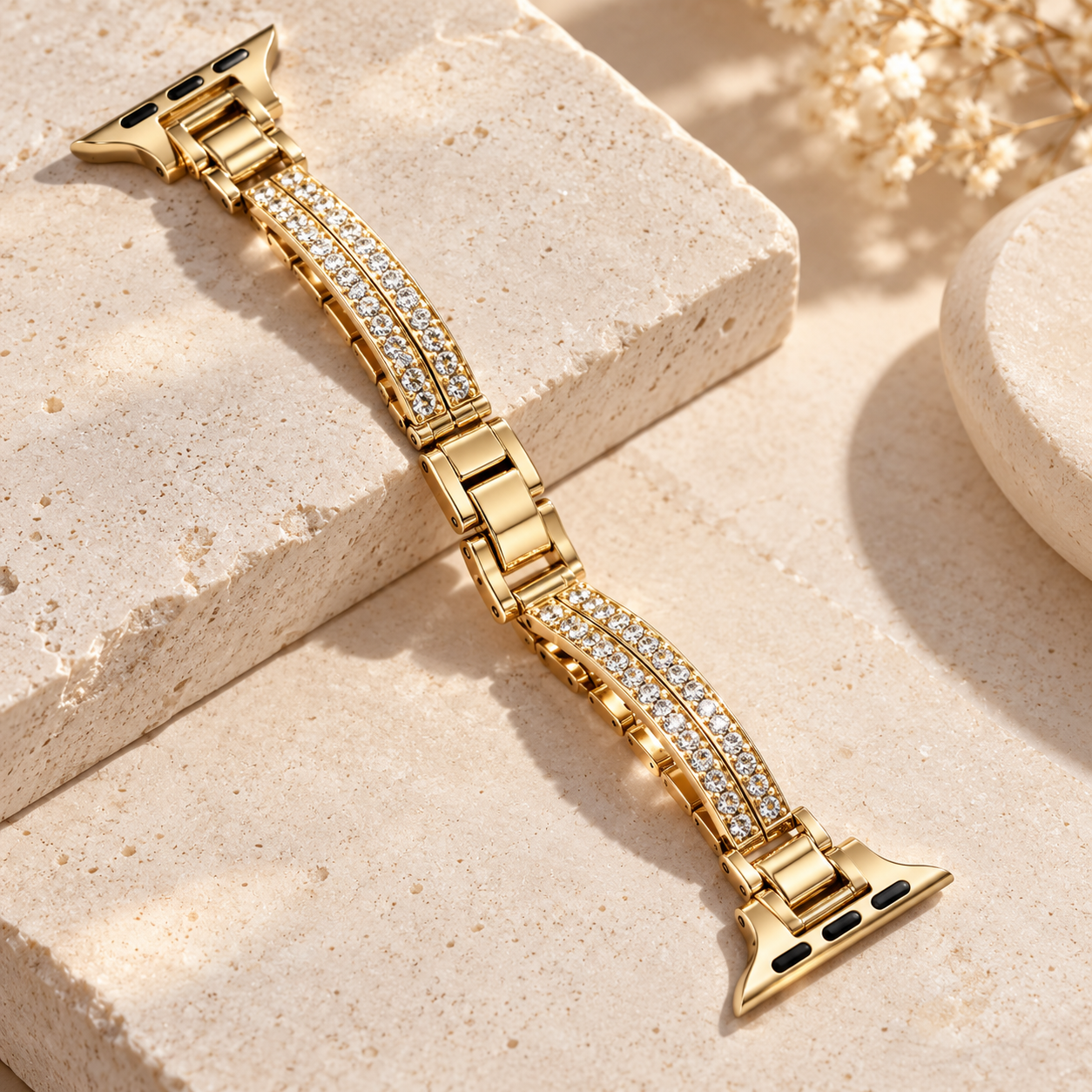 Close-up of the LustreLink crystal bracelet