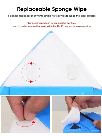 2026 Powerful Magnetic Window Cleaner Dual Sided High Efficiency Glass Cleaning Tool Durable Reusable for Home Clean Cotton