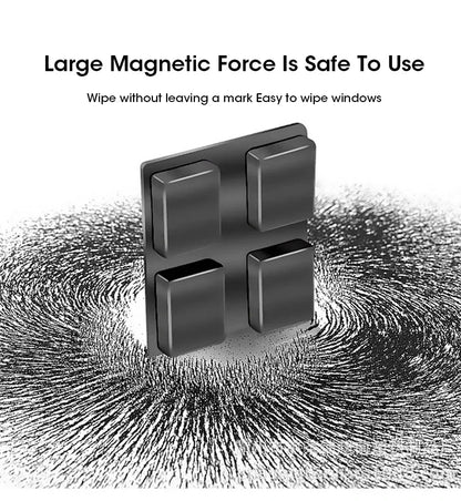 2026 Powerful Magnetic Window Cleaner Dual Sided High Efficiency Glass Cleaning Tool Durable Reusable for Home Clean Cotton