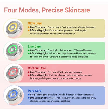 4 Colors Age-R Booster Pro Facial Skin Care Anti Wrinkle Beauty Device EMS Microcurrent Lift Massager Home Use Beauty Skin Care