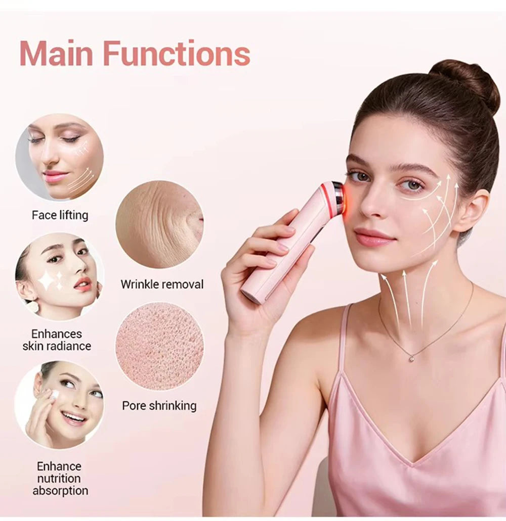 4 Colors Age-R Booster Pro Facial Skin Care Anti Wrinkle Beauty Device EMS Microcurrent Lift Massager Home Use Beauty Skin Care