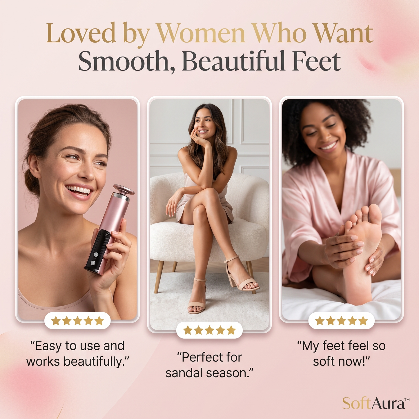 SoftAura™ PediSmooth Pro – Electric Foot Callus Remover
